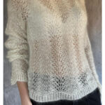 Cekiny Lace Sweater Free Knitting Pattern