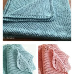 Diagonal Comfort Blanket Free Knitting Pattern