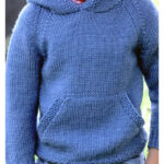 Kids Kangaroo Hoodie Knitting Pattern