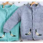 Little Floral Baby Cardigan Free Knitting Pattern