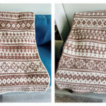 Nordic Sampler Scandinavian Blanket Free Knitting Pattern