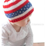 Patriotic Baby Beanie Hat Knitting Pattern