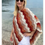 Ripples and Ridges Poncho Free Knitting Pattern