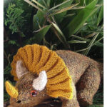 Triceratops Dinosaur Knitting Pattern
