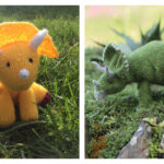 Triceratops Dinosaur Stuffed Toy Knitting Patterns