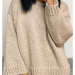 Easy Sweater Free Knitting Pattern and Video Tutorial