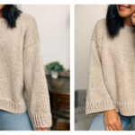 Easy Sweater Free Knitting Pattern and Video Tutorial