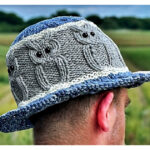 Owl Bucket Hat Free Knitting Pattern