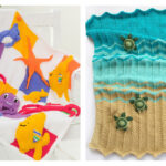 Sea Creatures Throw Blanket Knitting Patterns