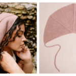 Wheel Window Bandana Free Knitting Pattern