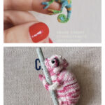 Chameleon Free Knitting Pattern