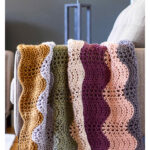 Fall Horizons Throw Blanket Free Knitting Pattern