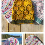 Flower Brioche Hat Free Knitting Pattern