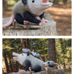 Opossum Family Knitting Pattern