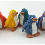 Rainbow Penguins Free Knitting Pattern