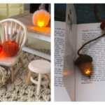 Acorn and Pumpkin Lantern Free Knitting Pattern