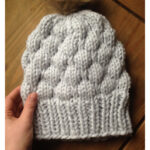 Bubble Beanie Free Knitting Pattern