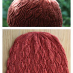 Falling Leaves Hat Free Knitting Pattern