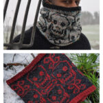 Papa Spooky Cowl Free Knitting Pattern