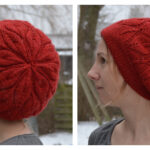 Slouchy Candle Flame Hat Free Knitting Pattern