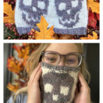 The Scowl Skull Cowl Free Knitting Pattern