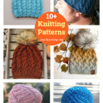 10+ Faux Cable Hat Knitting Patterns
