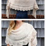 Cable Edged Shawl Free Knitting Pattern