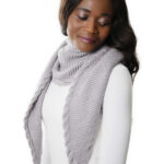 Cable Edged Shawl Knitting Pattern