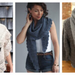 Cable Edged Shawl Knitting Patterns