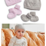 Cutie Booties and Cap Set Free Knitting Pattern