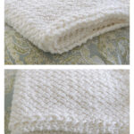 Diagonal Basket Weave Blanket Free Knitting Pattern