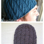Faux Cable Beanie Free Knitting Pattern