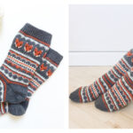 Fox Isle Socks Free Knitting Pattern