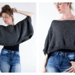 Rectangle Poncho Free Knitting Pattern