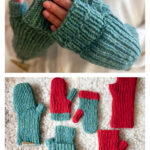 Bayside Mitts Free Knitting Pattern