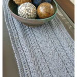 Lace and Cables Table Runner Free Knitting Pattern