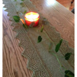 Scalloped Table Runner Free Knitting Pattern