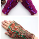 Spatterdash Wristwarmers Free Knitting Pattern