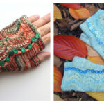 Spatterdash Wristwarmers Free Knitting Pattern