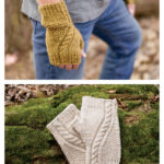 Urban Aran Mitts Free Knitting Pattern