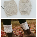 Cable Boot Cuffs Free Knitting Pattern and Video Tutorial