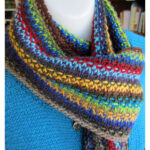 Linen Stitch Scarf Free Knitting Pattern