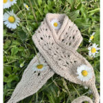 Rose Cotton Headband Free Knitting Pattern