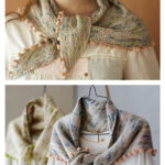 Tiny Tassels Shawlette Free Knitting Pattern