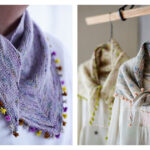 Tiny Tassels Shawlette Free Knitting Pattern