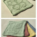 Butterfly Face Cloth Knitting Pattern