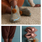Fold Slippers Free Knitting Pattern