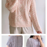 Heart Drop Pullover Knitting Pattern