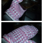 Revised Upcycled Oven Mitt Free Knitting Pattern