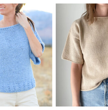 Boxy Tee Knitting Patterns